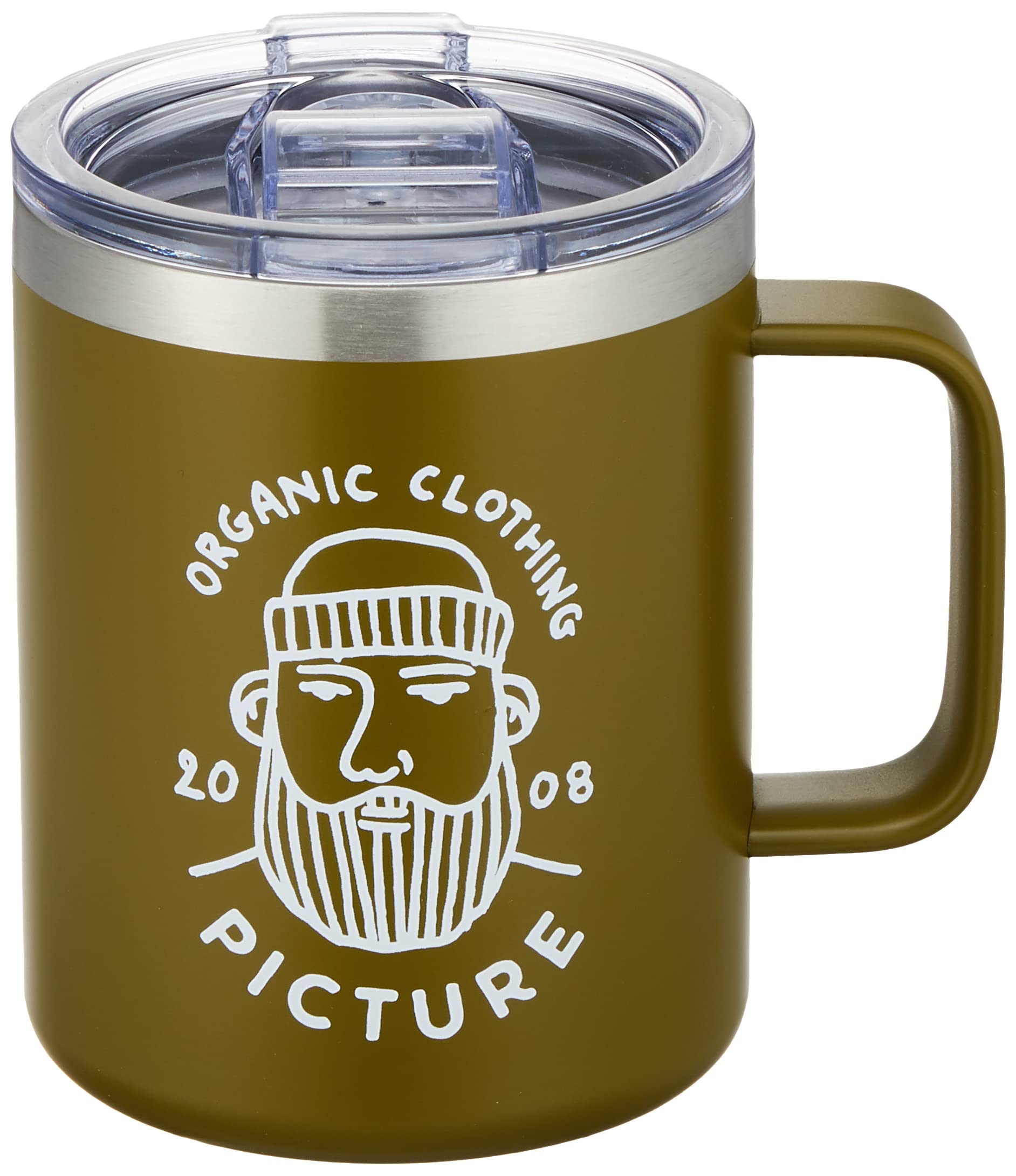 ピクチャー) ステンレスマグカップ (保冷保温・400ml・蓋付き